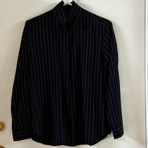 Uniqlo Dark Blue Stripe Blouse